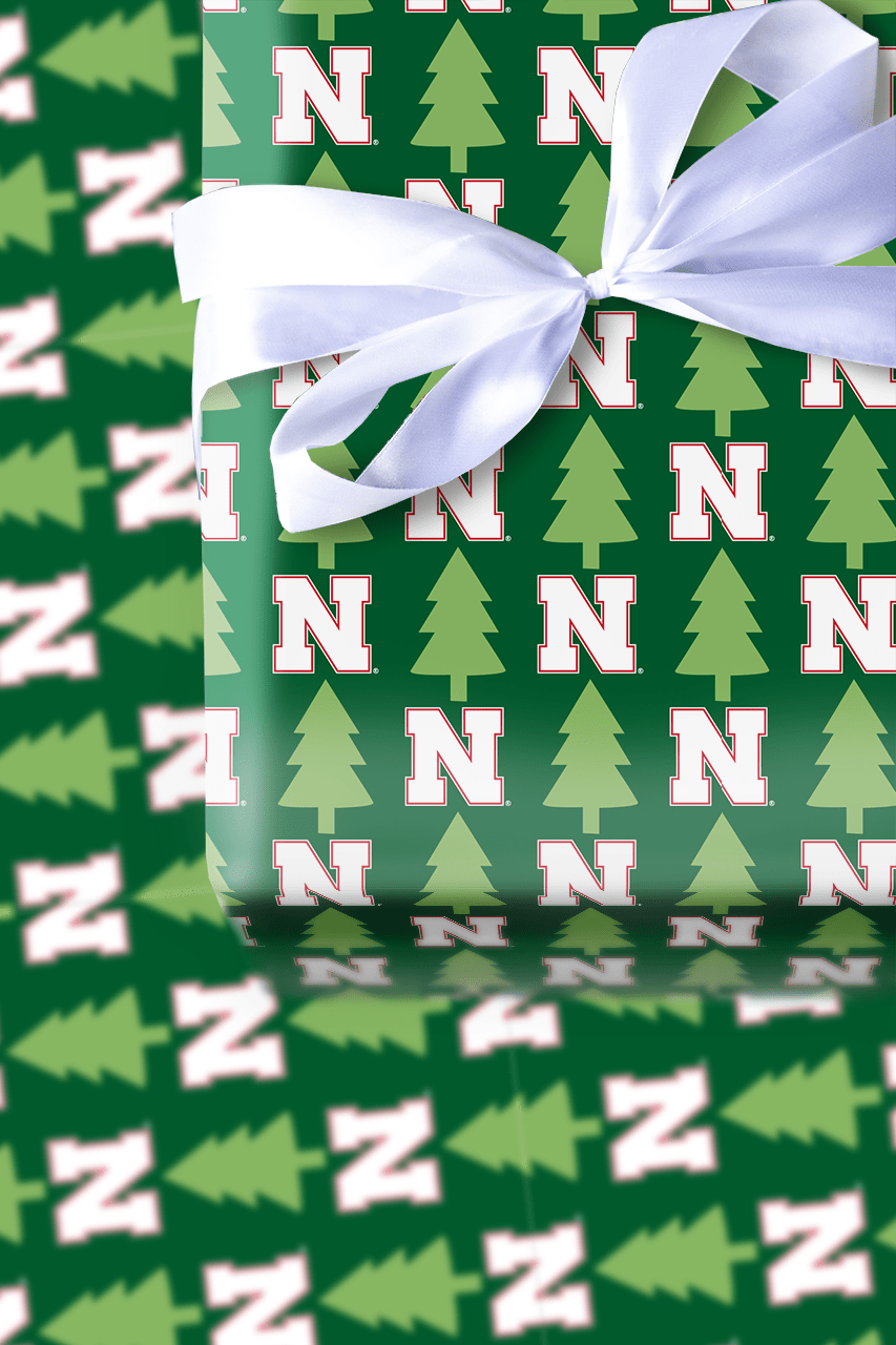 Husker Holiday Pines - Wrapping Paper - Aspen & Arlo