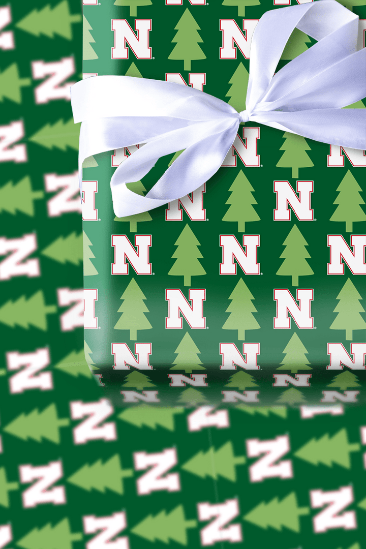 Husker Holiday Pines - Wrapping Paper - Aspen & Arlo