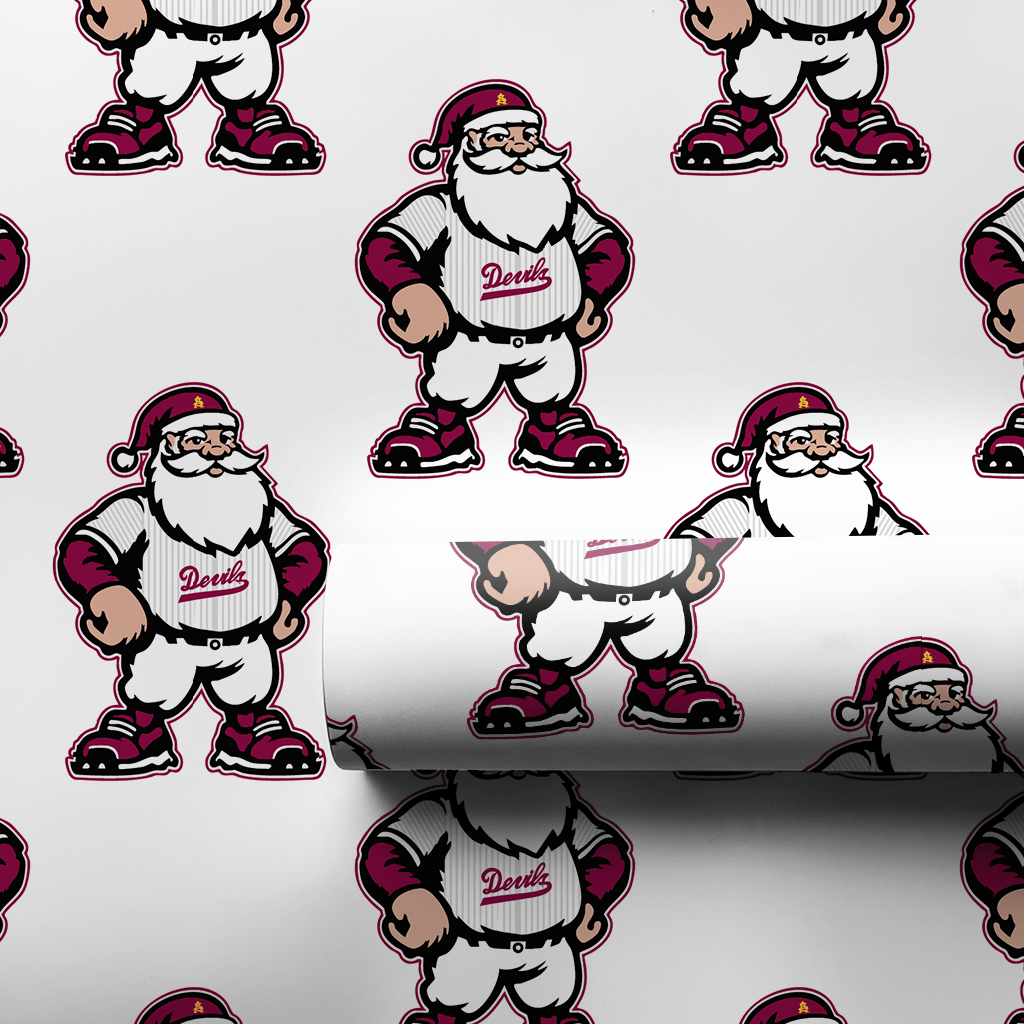 Santa’s Sun Devil Season - Wrapping Paper - Aspen & Arlo