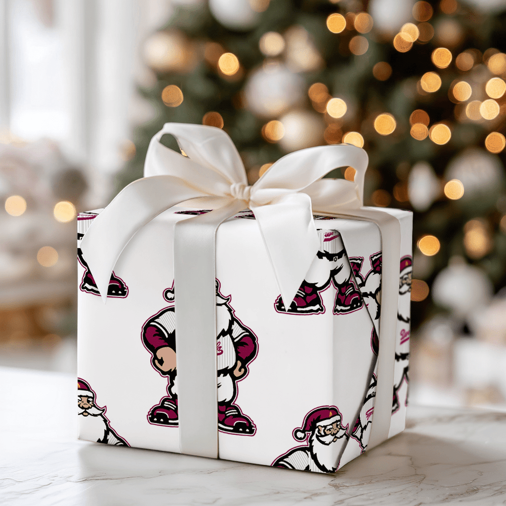 Santa’s Sun Devil Season - Wrapping Paper - Aspen & Arlo