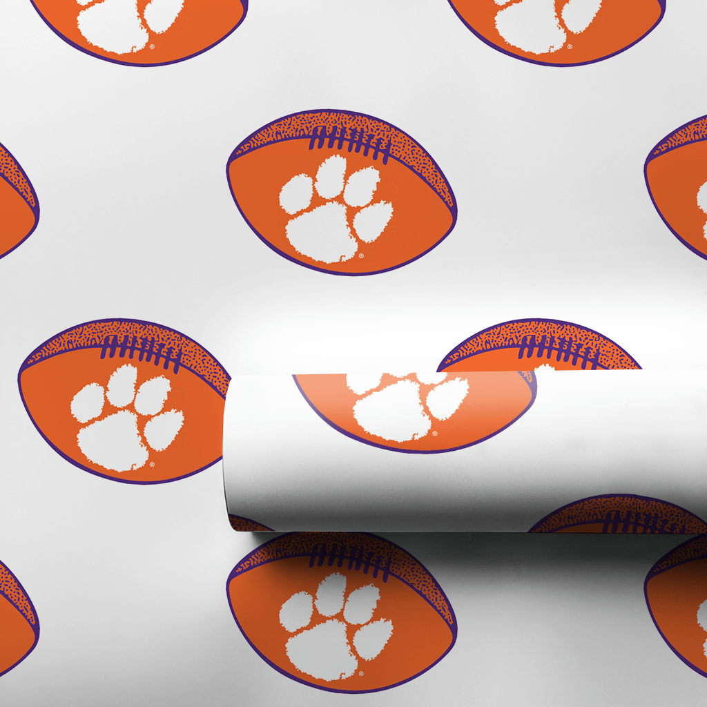 Paws on Football - Wrapping Paper - Aspen & Arlo