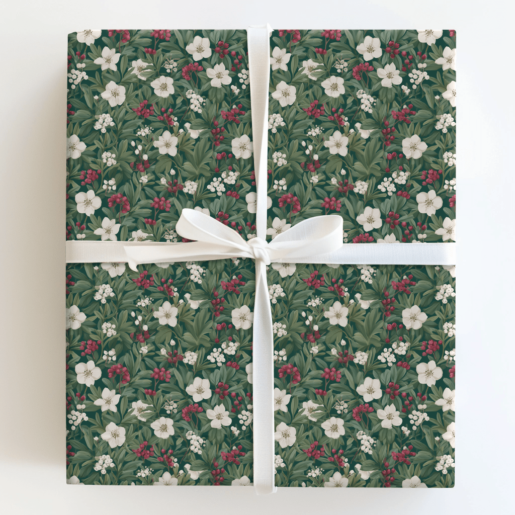 Glacial Gardenia - Wrapping Paper - Aspen & Arlo