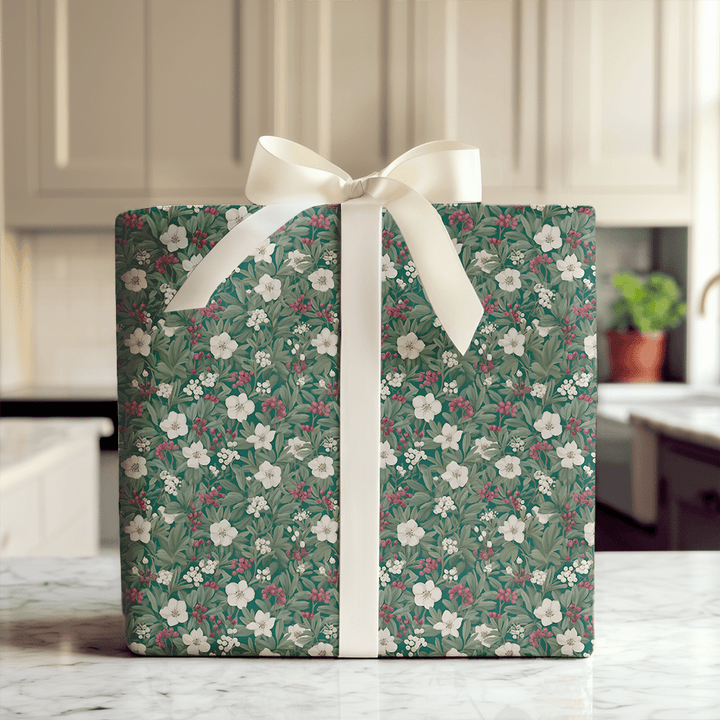 Glacial Gardenia - Wrapping Paper - Aspen & Arlo
