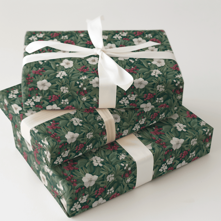 Glacial Gardenia - Wrapping Paper - Aspen & Arlo