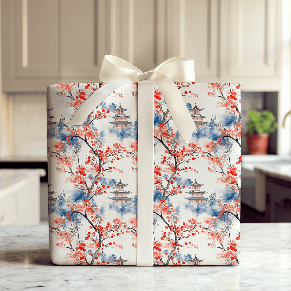 Cherry Blossom Breeze - Wrapping Paper - Aspen & Arlo