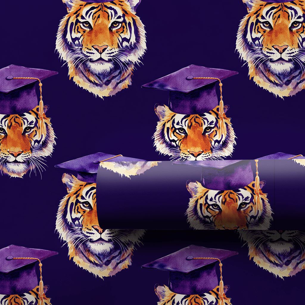 Tiger in the Spotlight - Wrapping Paper - Aspen & Arlo