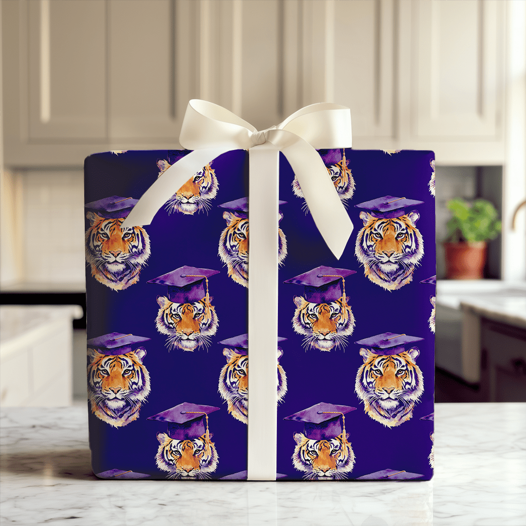 Tiger in the Spotlight - Wrapping Paper - Aspen & Arlo