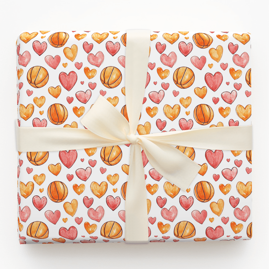 Fast Break to My Heart - Wrapping Paper - Aspen & Arlo