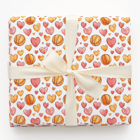 Fast Break to My Heart - Wrapping Paper - Aspen & Arlo