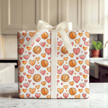 Fast Break to My Heart - Wrapping Paper - Aspen & Arlo