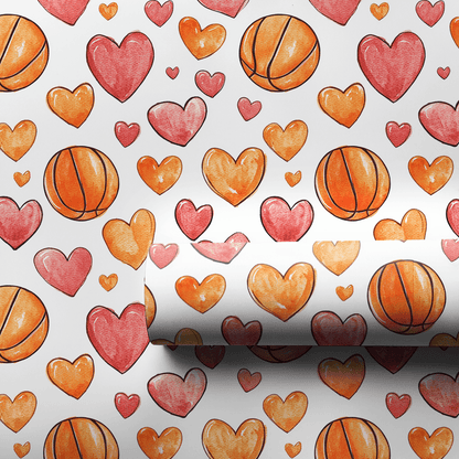 Fast Break to My Heart - Wrapping Paper - Aspen & Arlo