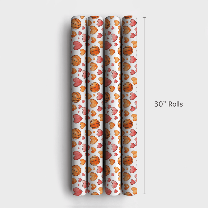 Fast Break to My Heart - Wrapping Paper - Aspen & Arlo