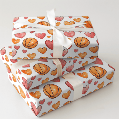 Fast Break to My Heart - Wrapping Paper - Aspen & Arlo