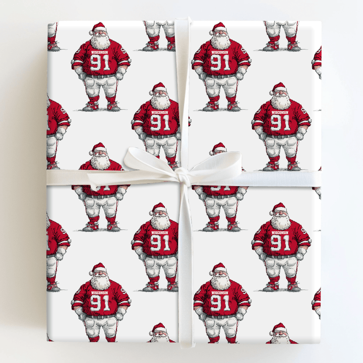 On, Wisconsin! On, Dasher! - Wrapping Paper - Aspen & Arlo