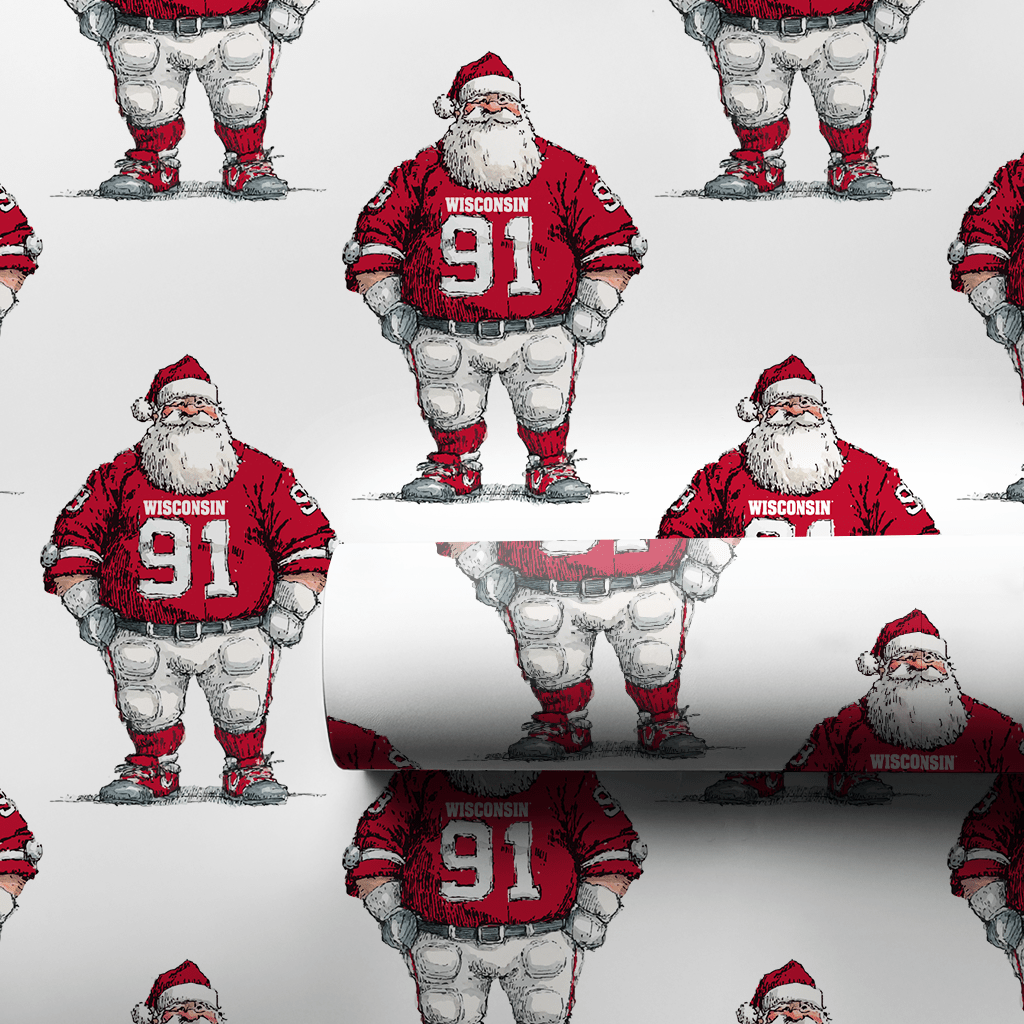 On, Wisconsin! On, Dasher! - Wrapping Paper - Aspen & Arlo