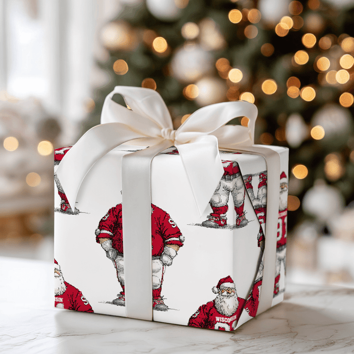 On, Wisconsin! On, Dasher! - Wrapping Paper - Aspen & Arlo