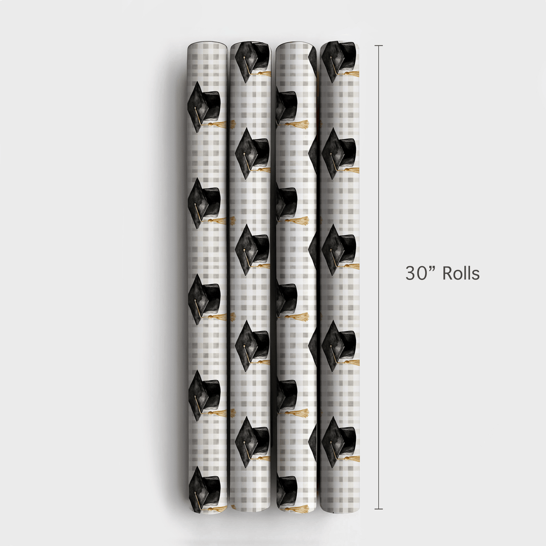Plaid to Be a Grad - Wrapping Paper - Aspen & Arlo
