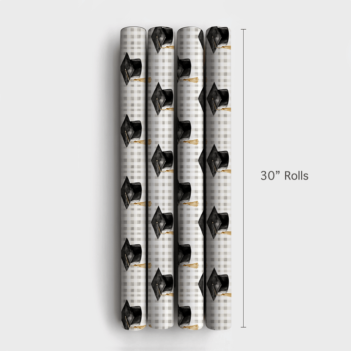 Plaid to Be a Grad - Wrapping Paper - Aspen & Arlo