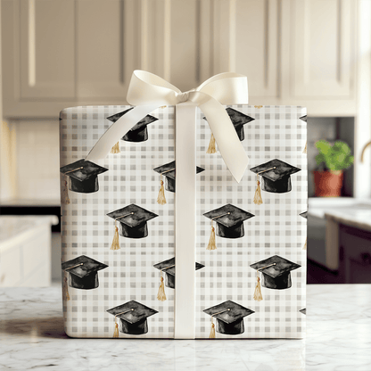 Plaid to Be a Grad - Wrapping Paper - Aspen & Arlo