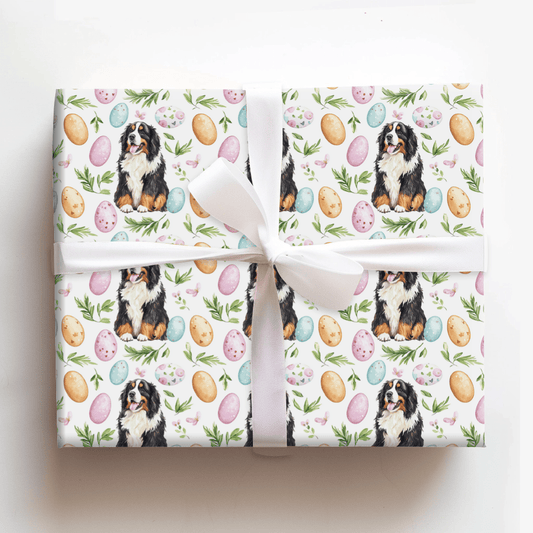 Easter Eggs with the Bernese Mountain Dog - Wrapping Paper - Aspen & Arlo