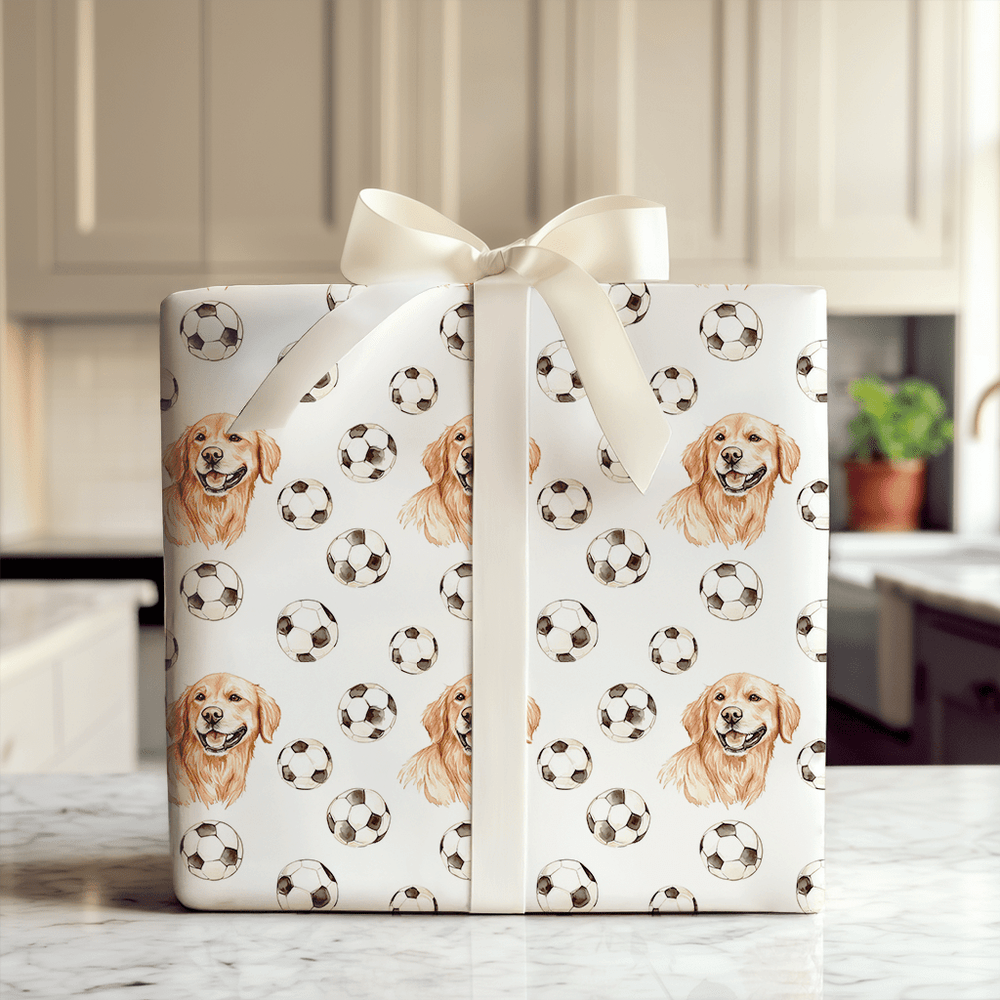 Dribble the Bone - Wrapping Paper - Aspen & Arlo