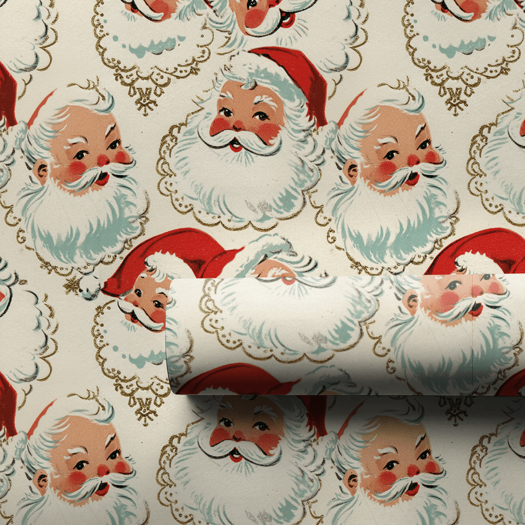 Flea Market Santa - Wrapping Paper - Aspen & Arlo