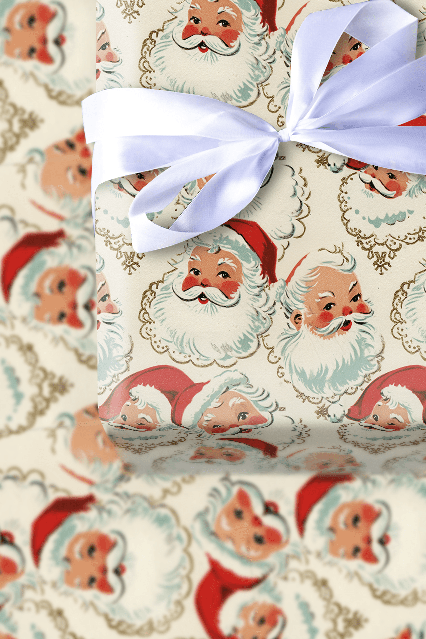 Flea Market Santa - Wrapping Paper - Aspen & Arlo