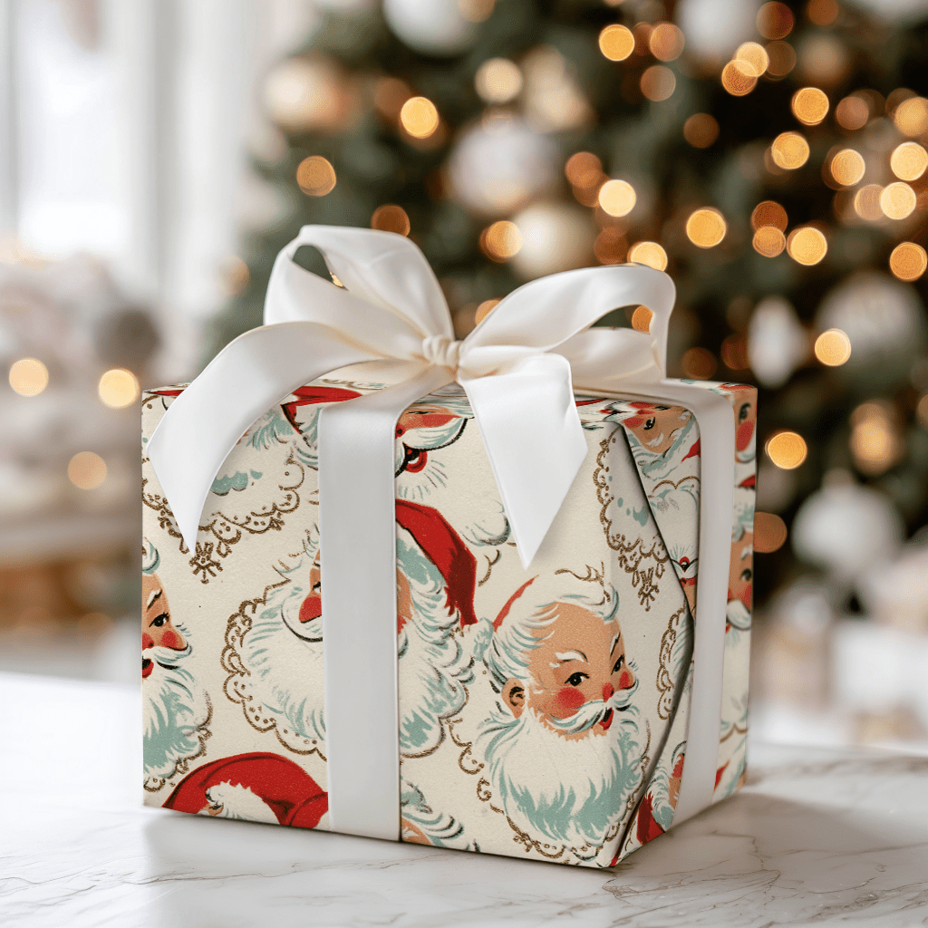 Flea Market Santa - Wrapping Paper - Aspen & Arlo