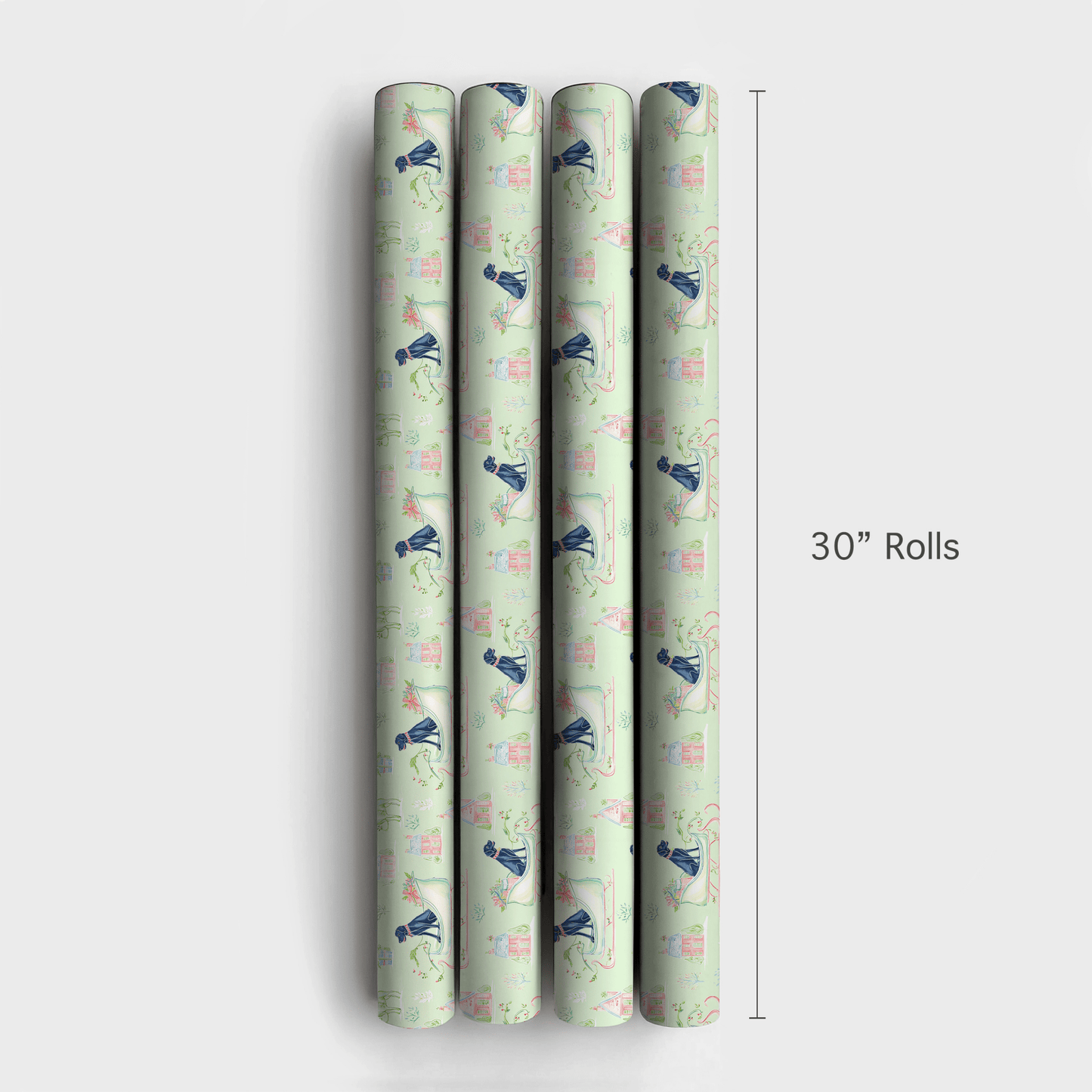 Black Lab Sleigh - Wrapping Paper - Aspen & Arlo