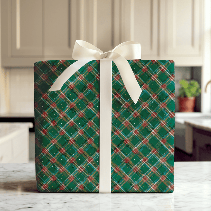 Santa Plaid - Wrapping Paper - Aspen & Arlo