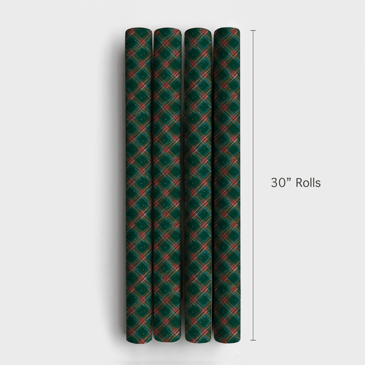 Santa Plaid - Wrapping Paper - Aspen & Arlo