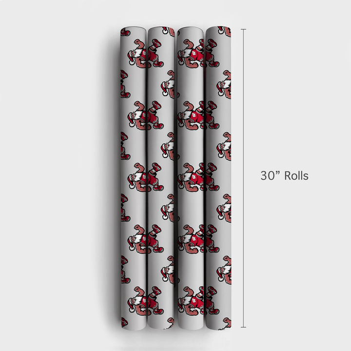 Badgers in a Winter Tip - Off - Wrapping Paper - Aspen & Arlo