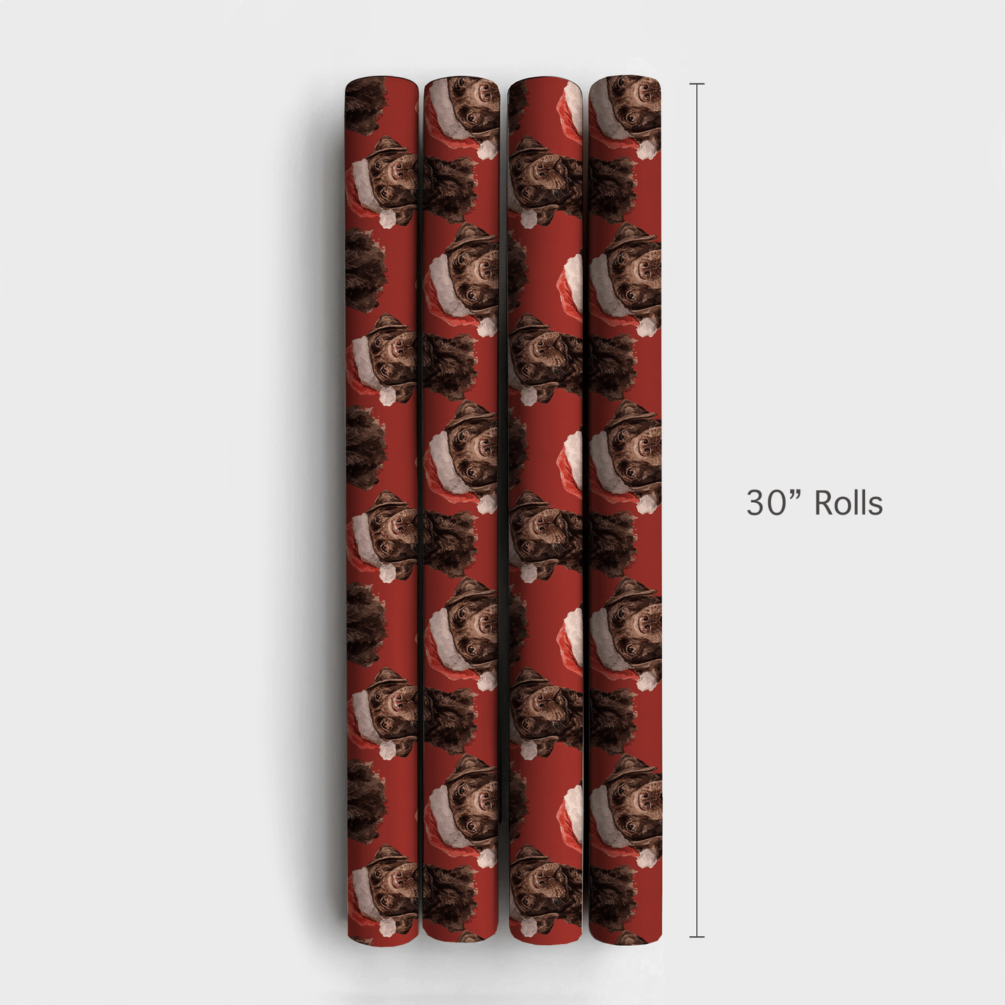 Chocolate Lab Santa - Wrapping Paper - Aspen & Arlo