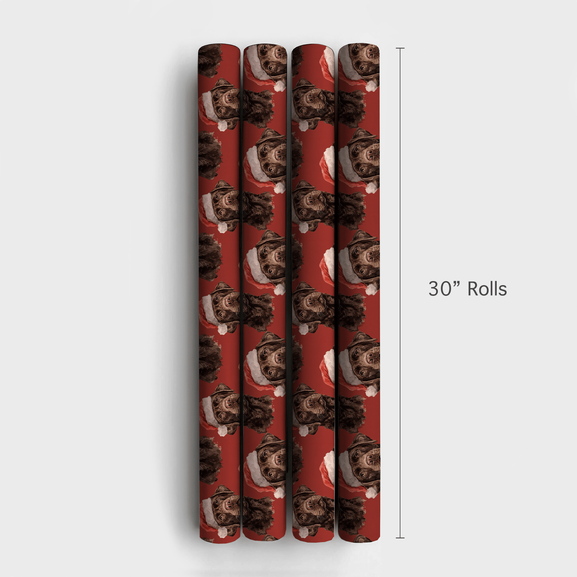 Chocolate Lab Santa - Wrapping Paper - Aspen & Arlo