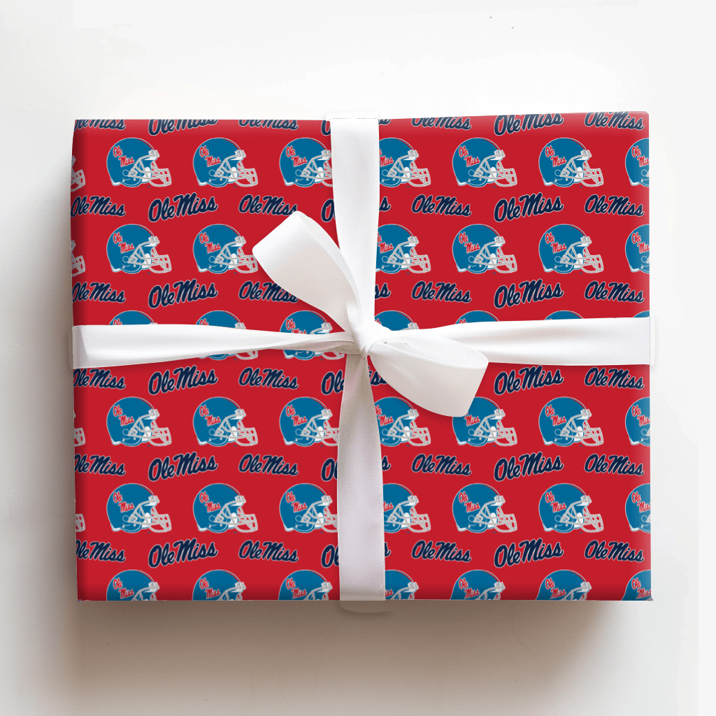 Ole Miss Helmet - Wrapping Paper - Aspen & Arlo