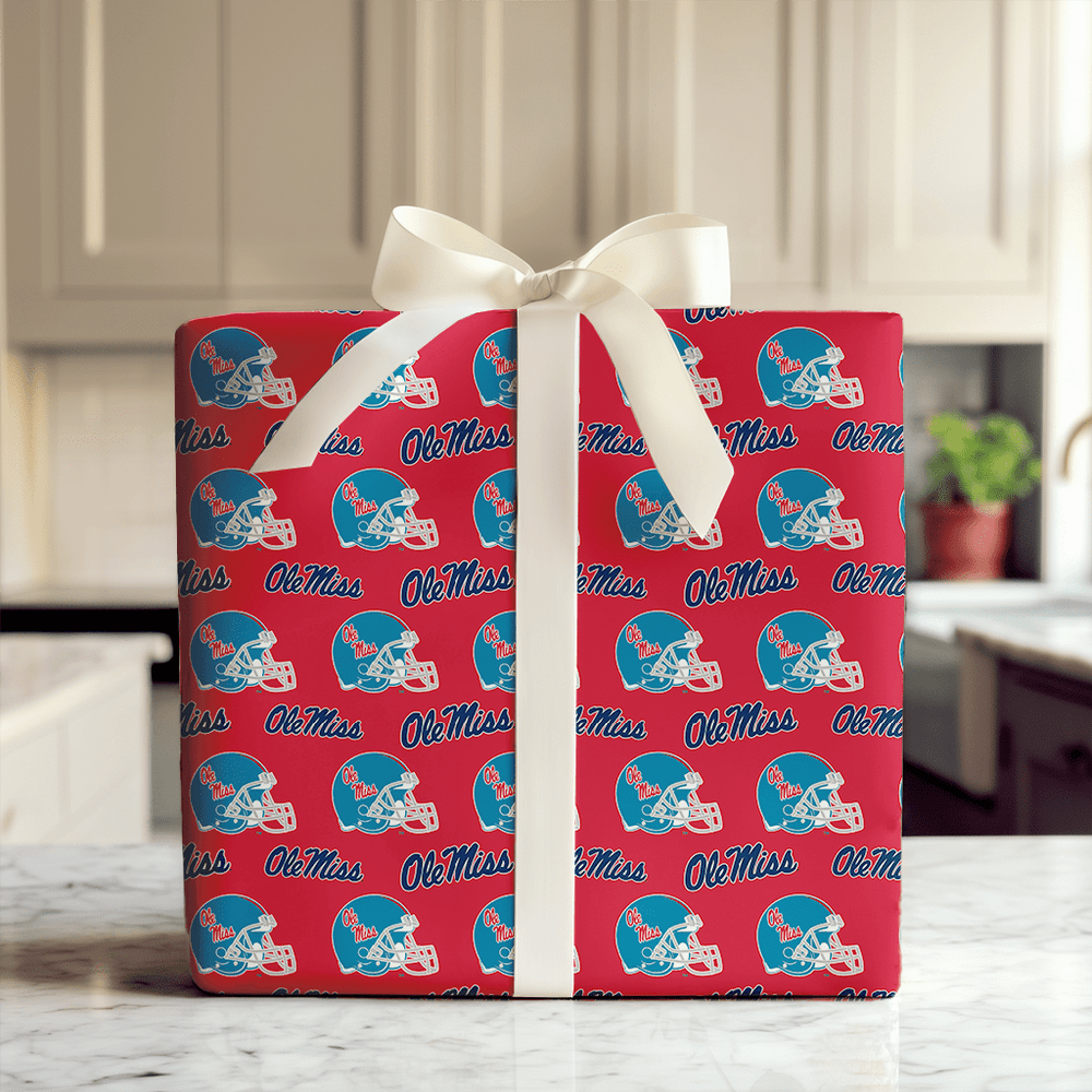 Ole Miss Helmet - Wrapping Paper - Aspen & Arlo