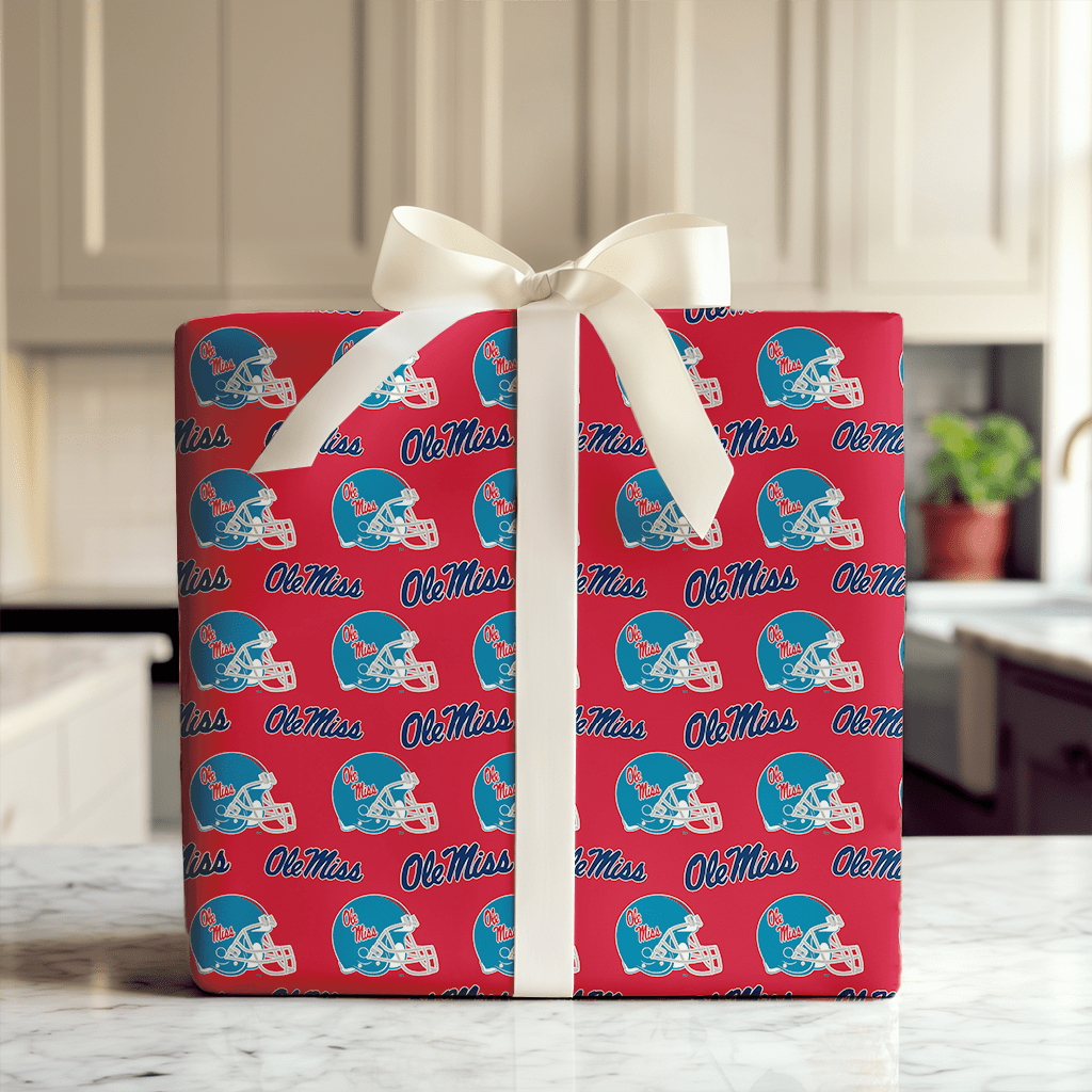 Ole Miss Helmet - Wrapping Paper - Aspen & Arlo