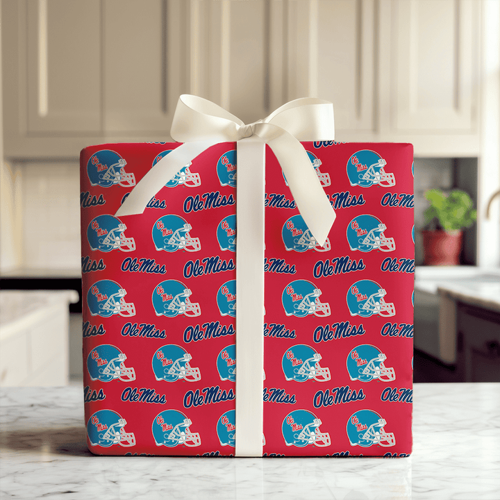 Ole Miss Helmet - Wrapping Paper - Aspen & Arlo