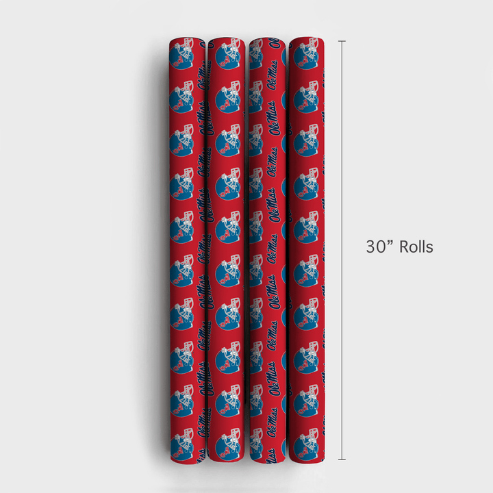 Ole Miss Helmet - Wrapping Paper - Aspen & Arlo