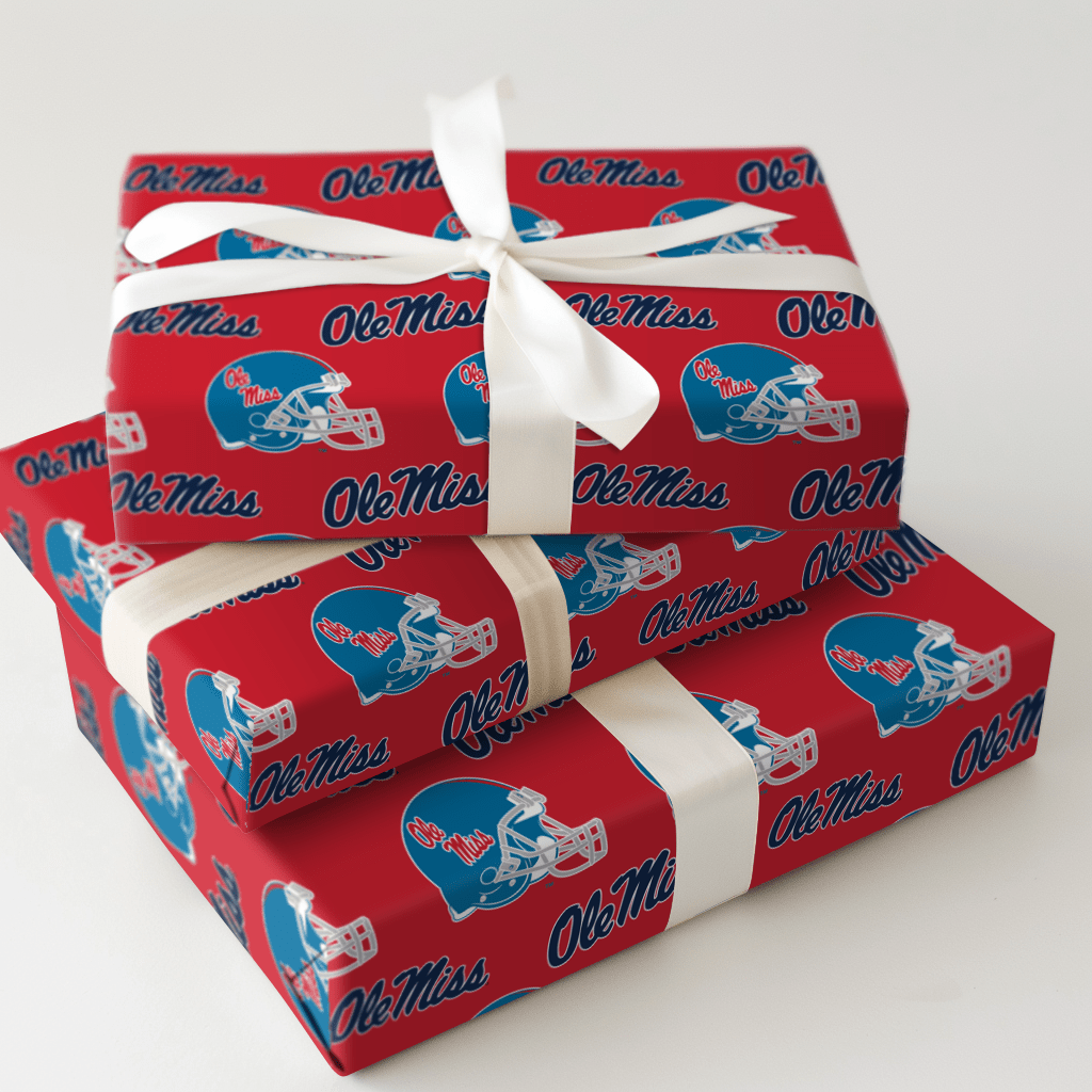 Ole Miss Helmet - Wrapping Paper - Aspen & Arlo