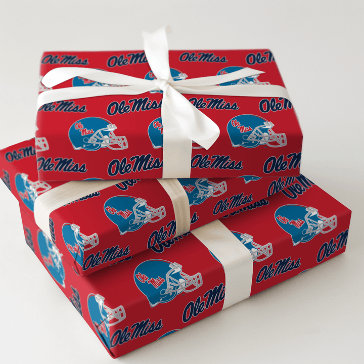 Ole Miss Helmet - Wrapping Paper - Aspen & Arlo