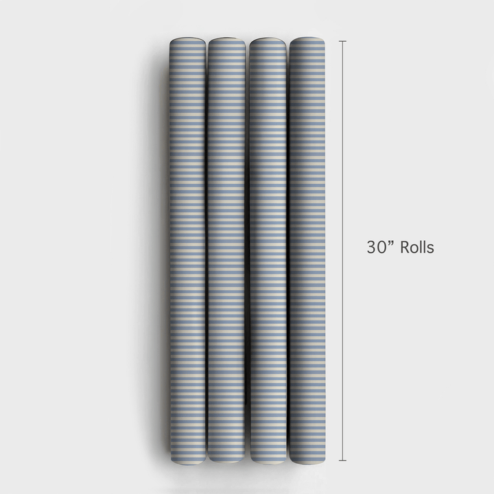 Chambray Stripe - Wrapping Paper - Aspen & Arlo