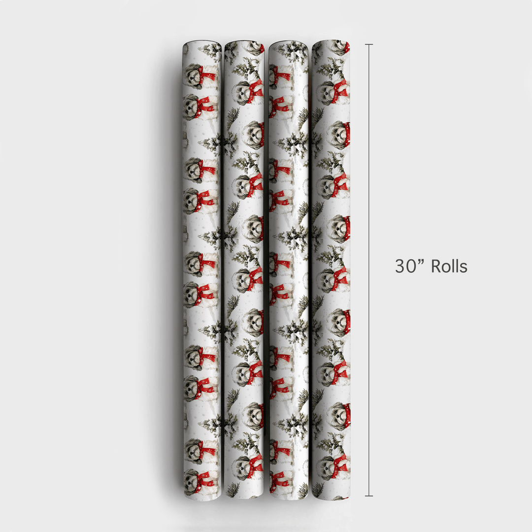Snow Day for Shih Tzus - Wrapping Paper - Aspen & Arlo