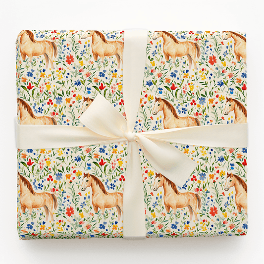 Garden Day with the Tennessee Walking Horse - Wrapping Paper - Aspen & Arlo