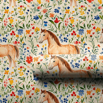 Garden Day with the Tennessee Walking Horse - Wrapping Paper - Aspen & Arlo