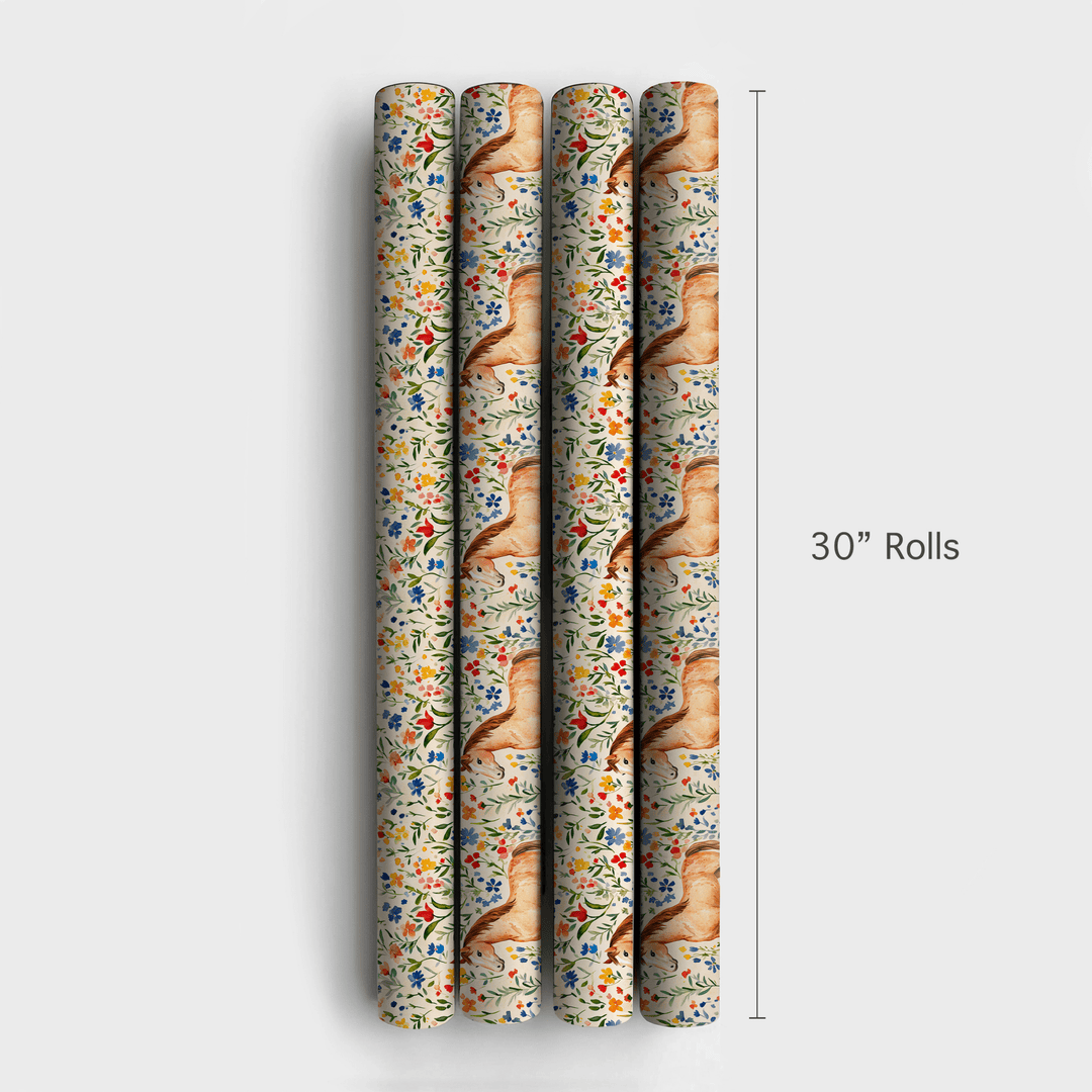 Garden Day with the Tennessee Walking Horse - Wrapping Paper - Aspen & Arlo