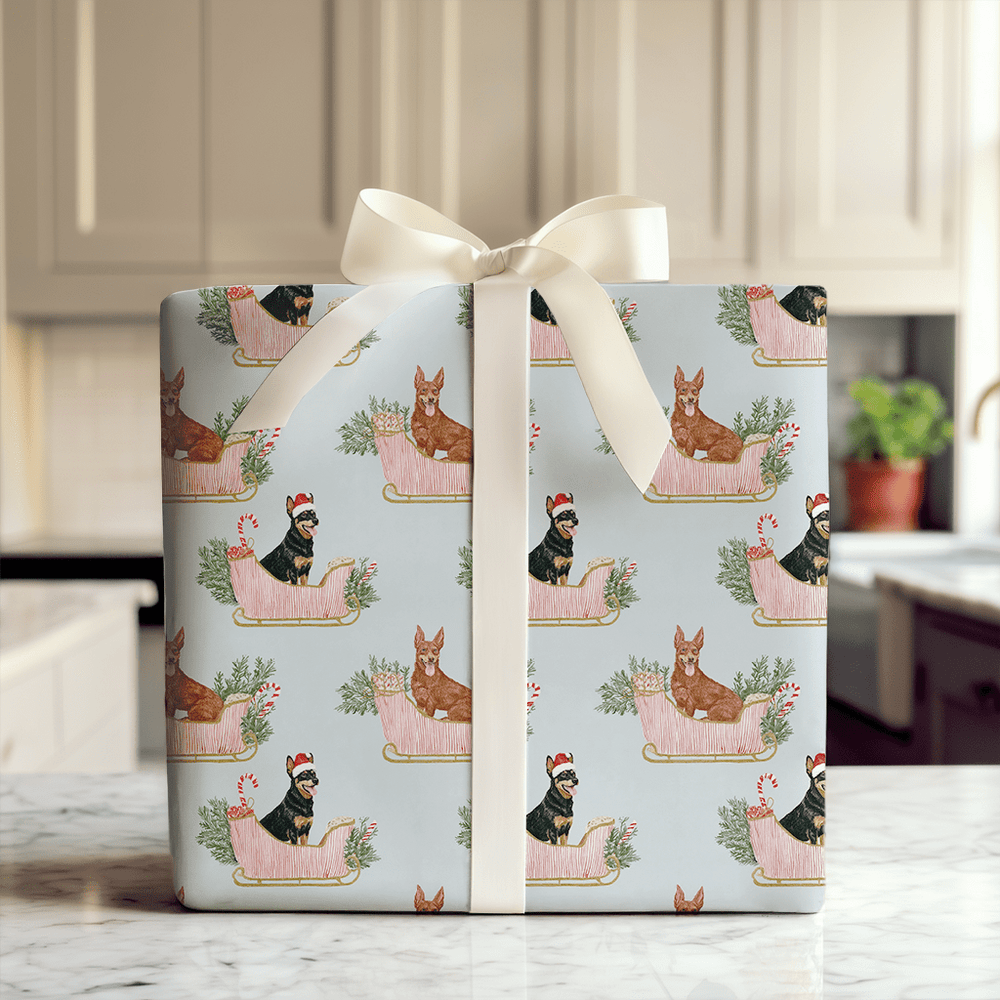 A Merry Kelpie Ride - Wrapping Paper - Aspen & Arlo