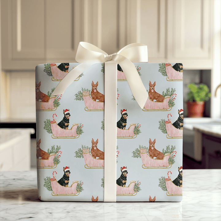 A Merry Kelpie Ride - Wrapping Paper - Aspen & Arlo