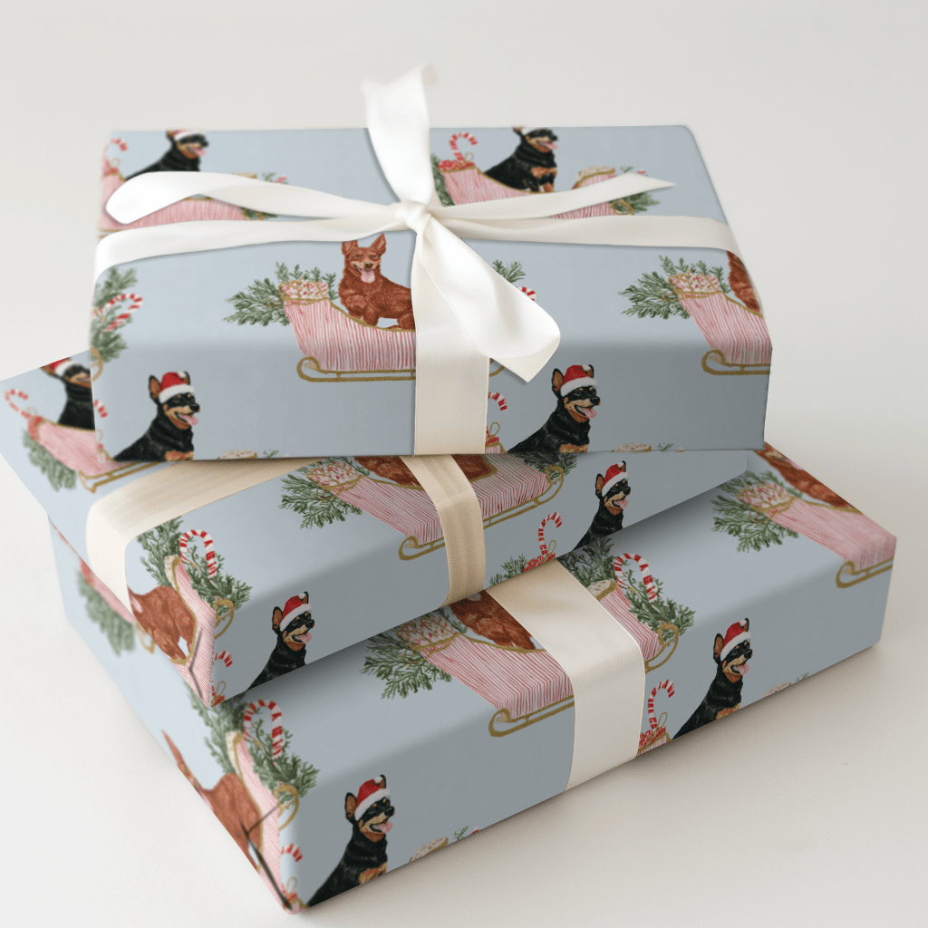 A Merry Kelpie Ride - Wrapping Paper - Aspen & Arlo