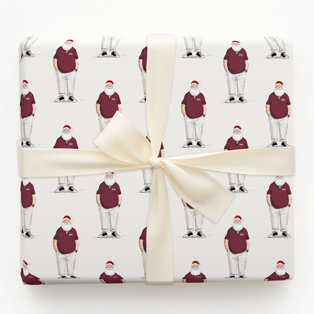 MS Santa Polo - Wrapping Paper - Aspen & Arlo